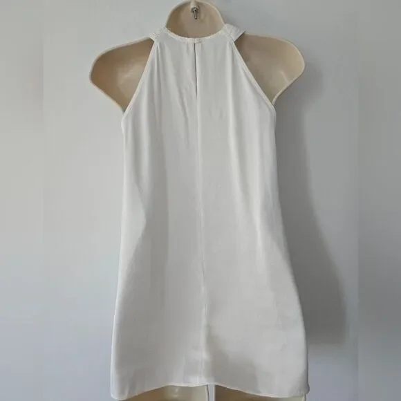 A.L.C. Arvid Twist-Front Crepe Top In Off-white NWOT - Picture 7 of 8